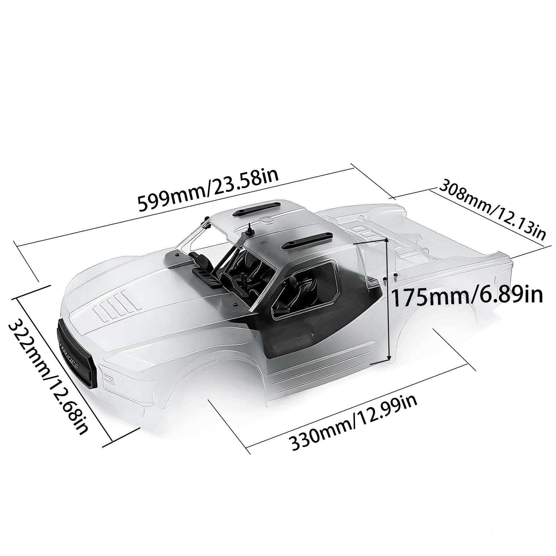 1:10 Short Course Truck PC Bod - Body Shell Rc review and price