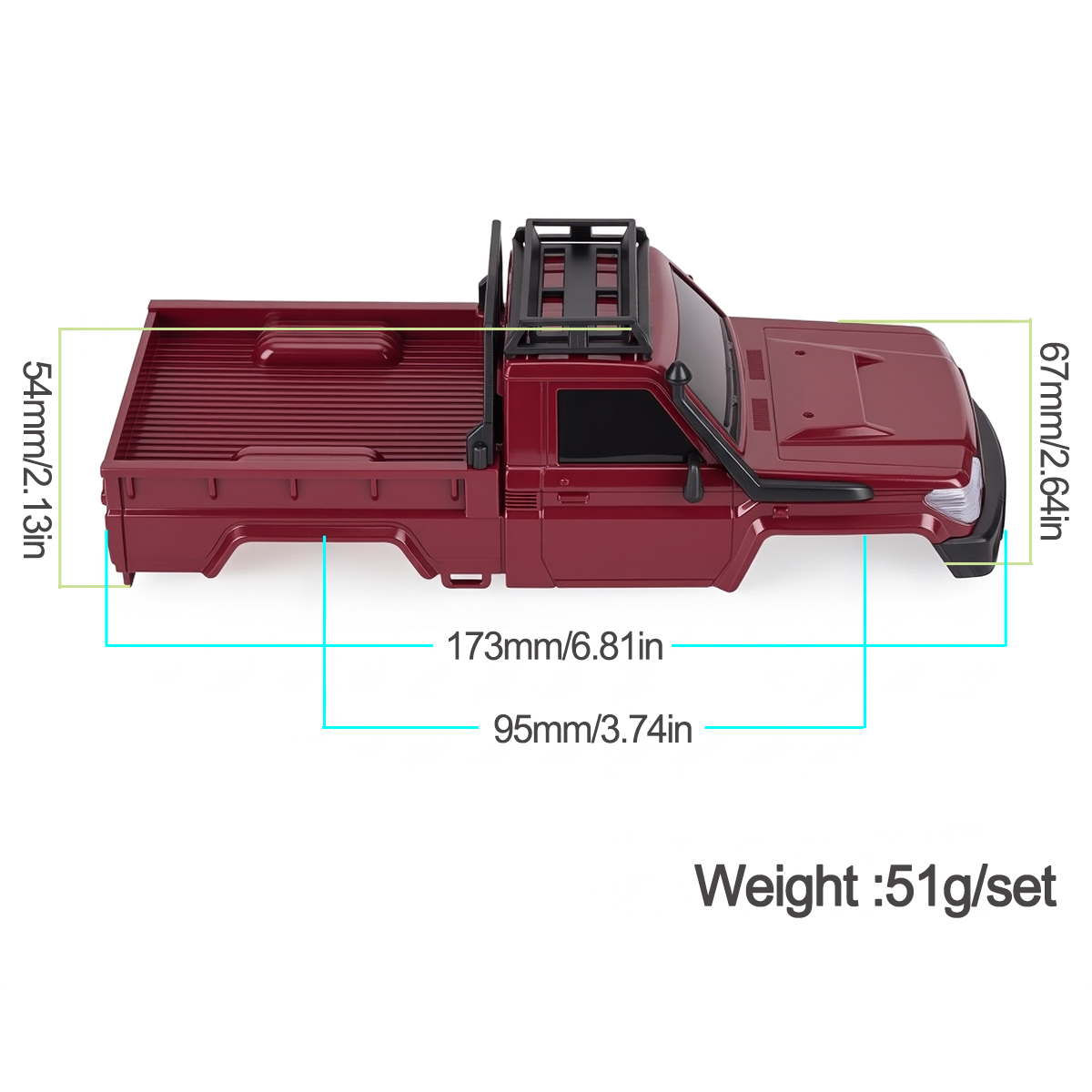 ABS Hard Body LC79 Pickup for  - Rc Hobby Direct review and price
