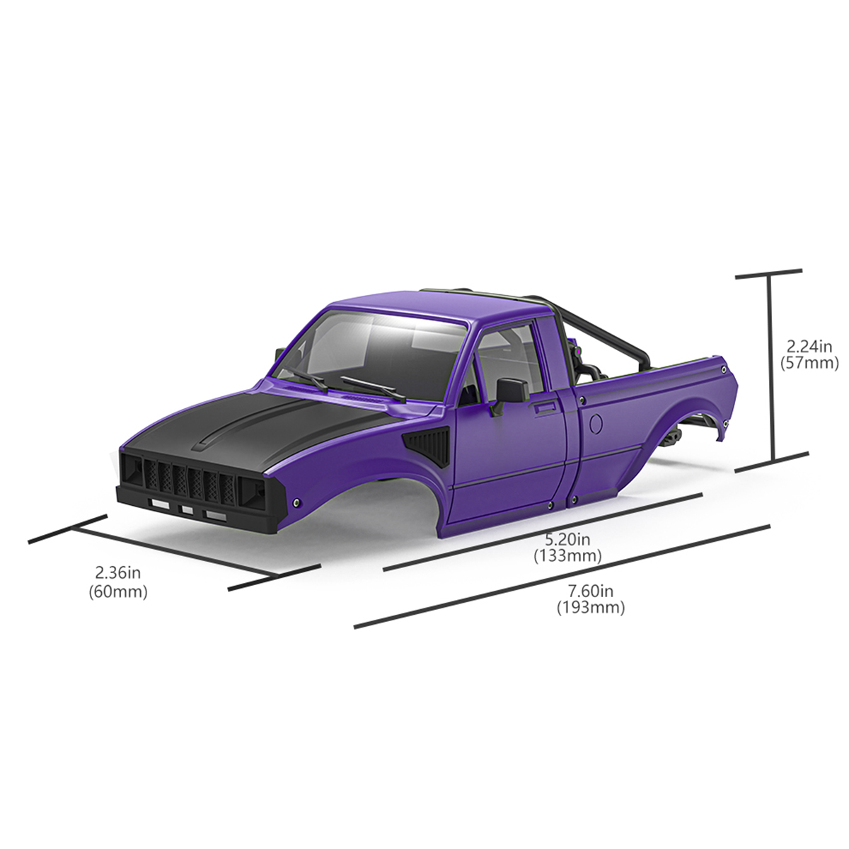 IR60-24 133mm Wheelbase Pickup - Body Shell Rc review and price